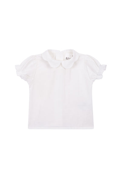 BLUSA BEBÉ BLANCA COSTURAS
