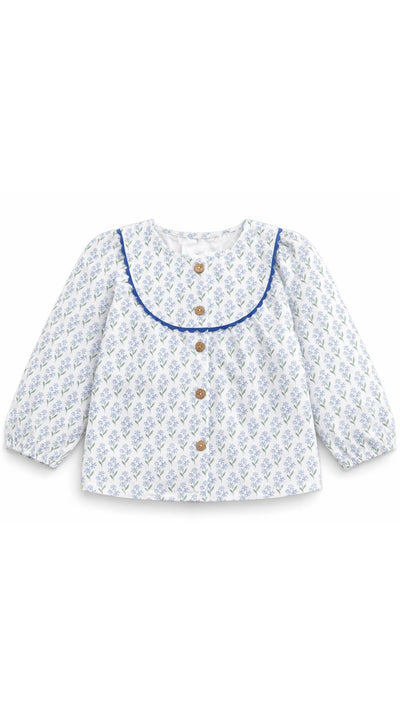 BLUSA MANGA LARGA PICCOLINI BLU