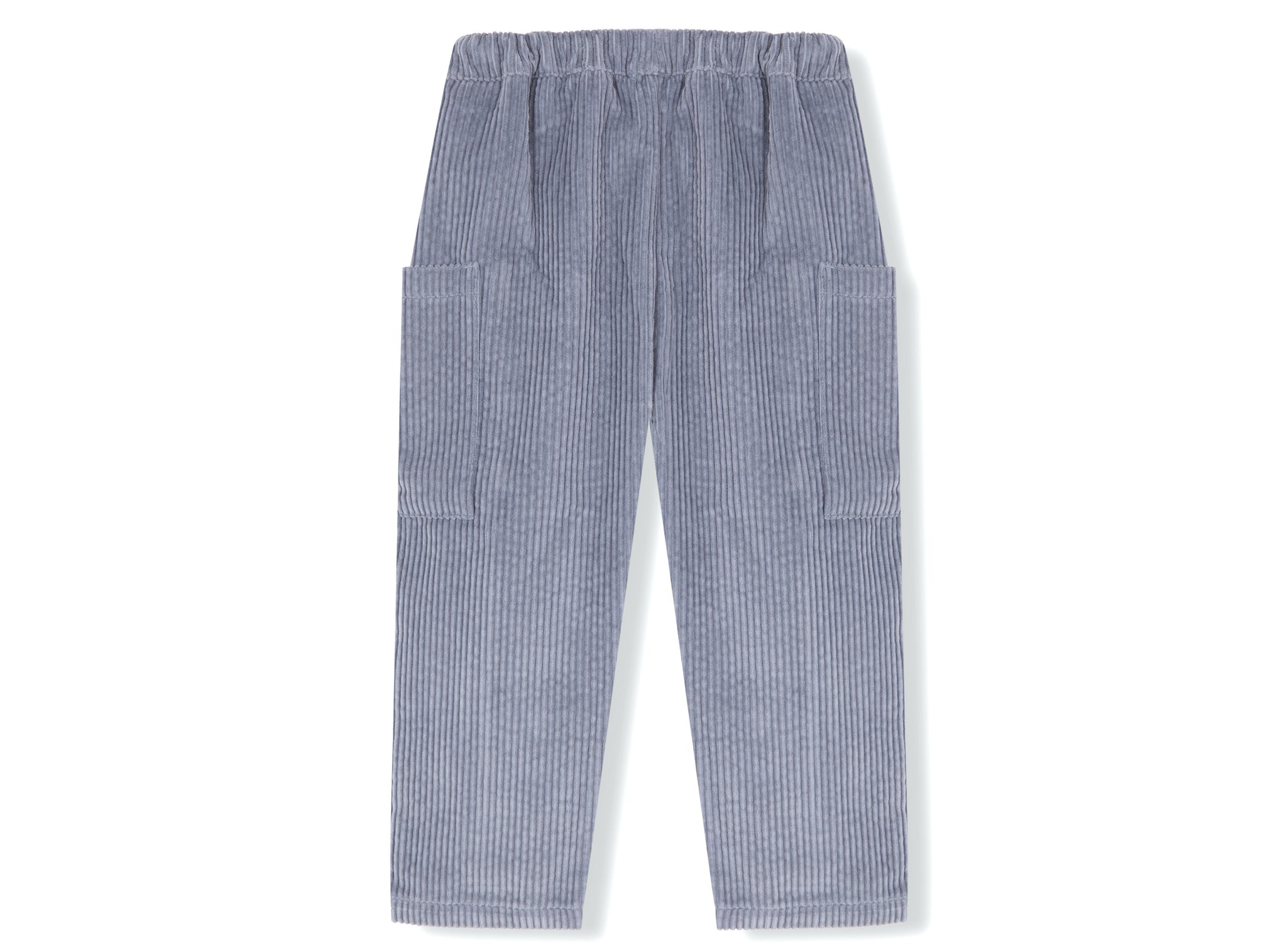 pantalón cargo pana gruesa azul celeste