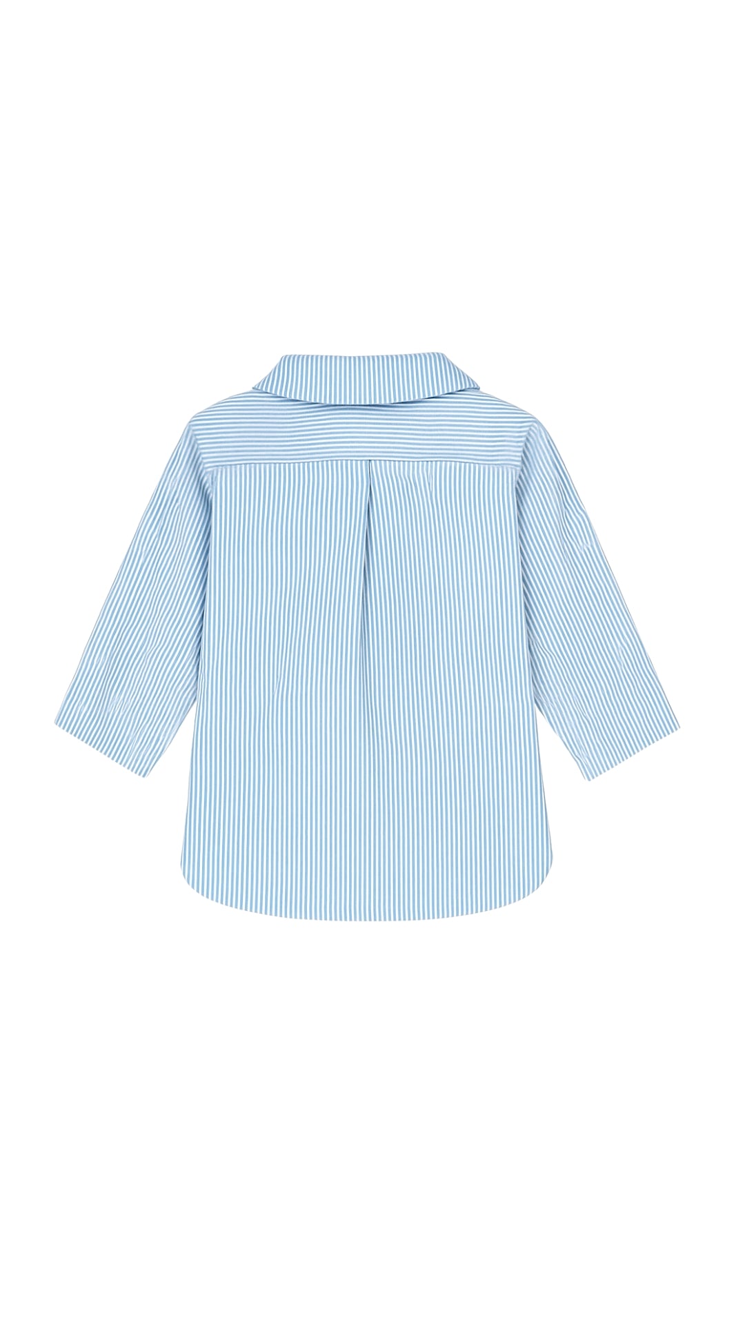 CAMISA RAYAS AZULES Y BLANCAS CUELLO PALA