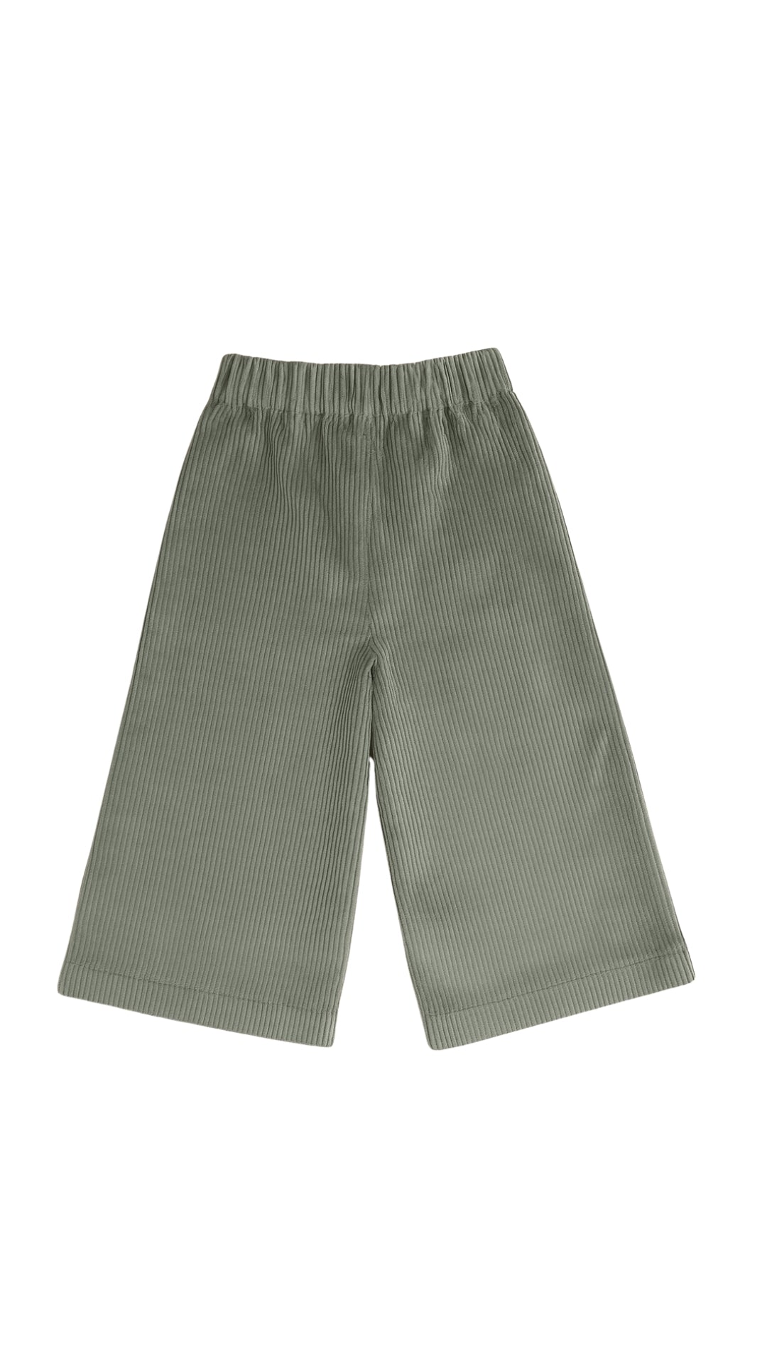 PANTALON ANCHO PANA GRUESA VERDE ZIG ZAG VERDE OSCURO