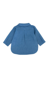 CAMISA DENIM CUELLO PALA