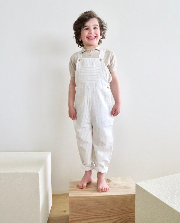 PETO LARGO RAYAS BEIGE