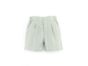 Pantalón corto verde agua raya blanca verano