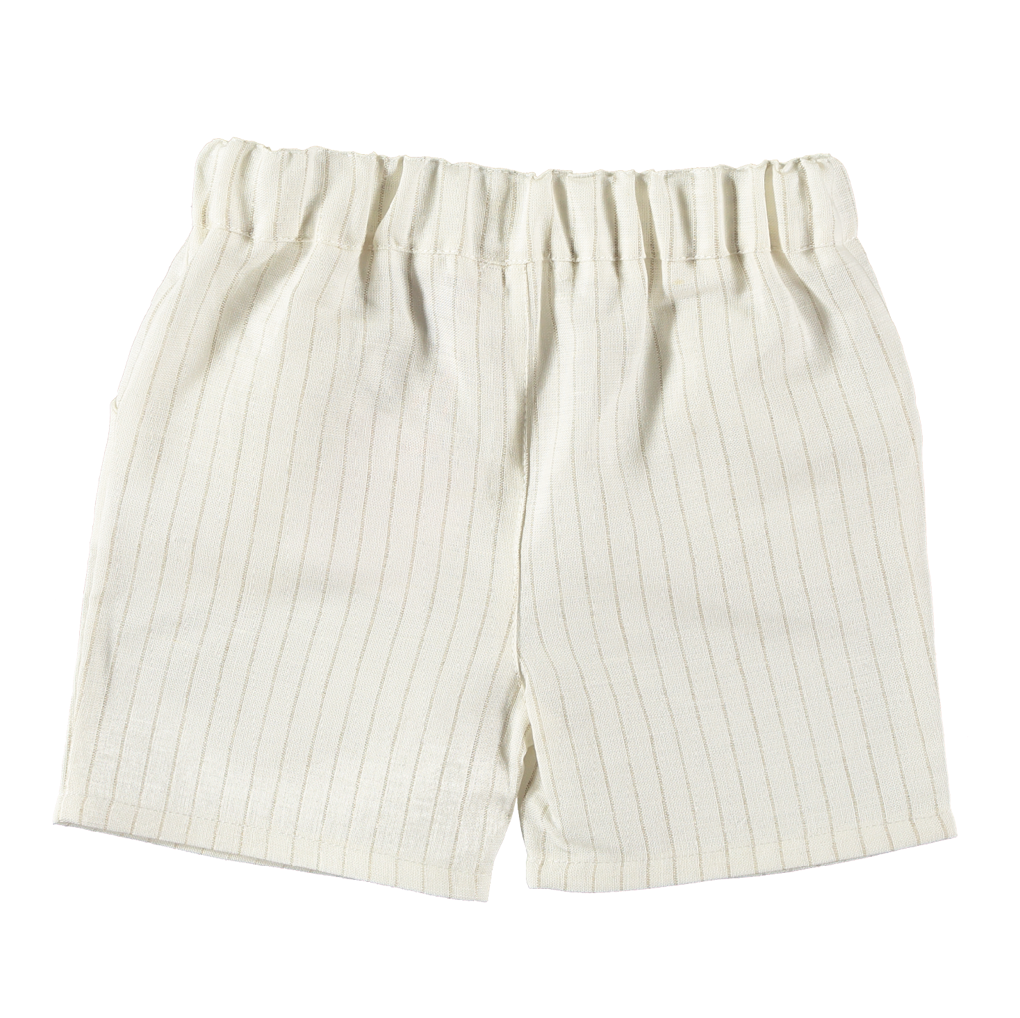 PANTALÓN CORTO RAYAS BEIGE